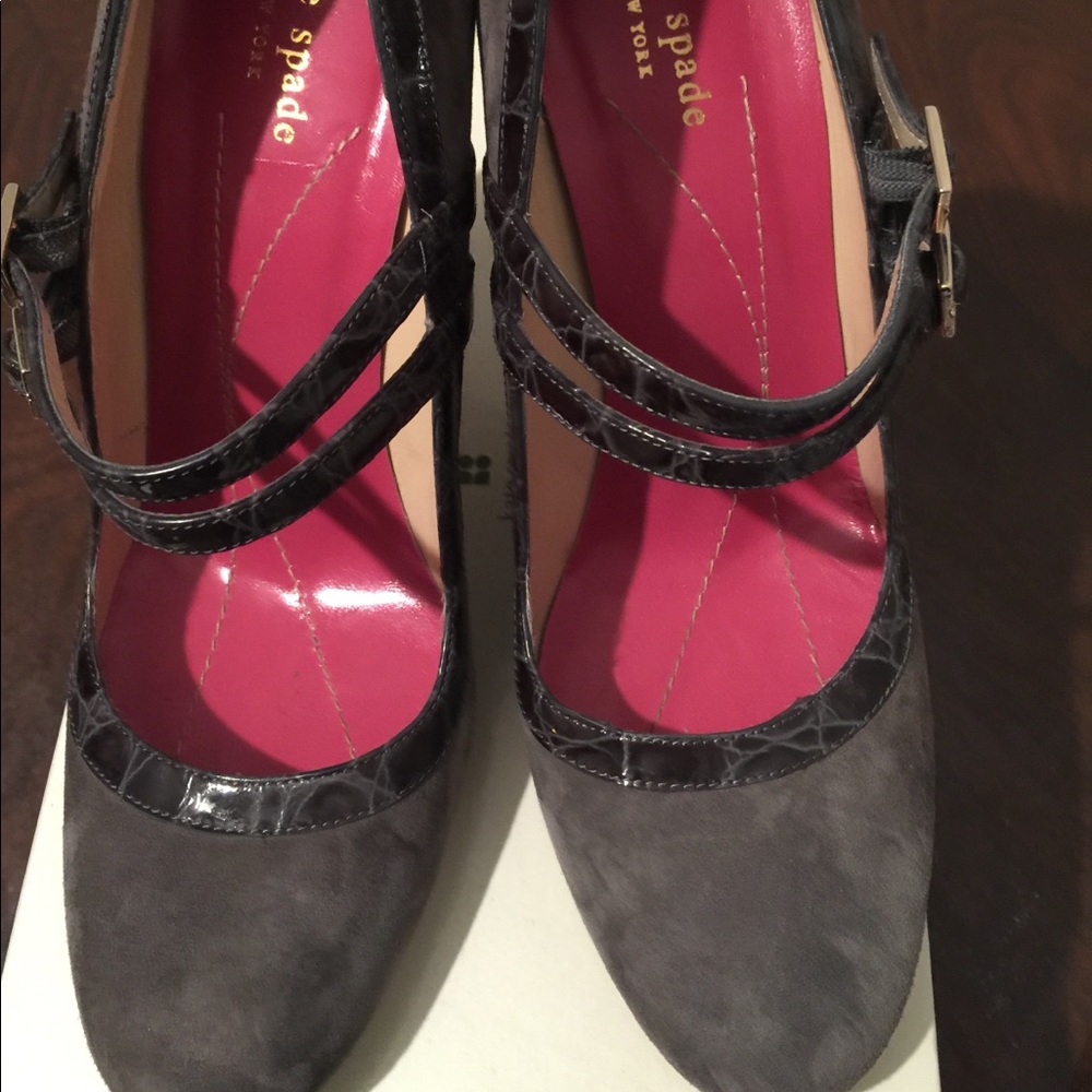 Kate Spade Scarlett Suede Gray